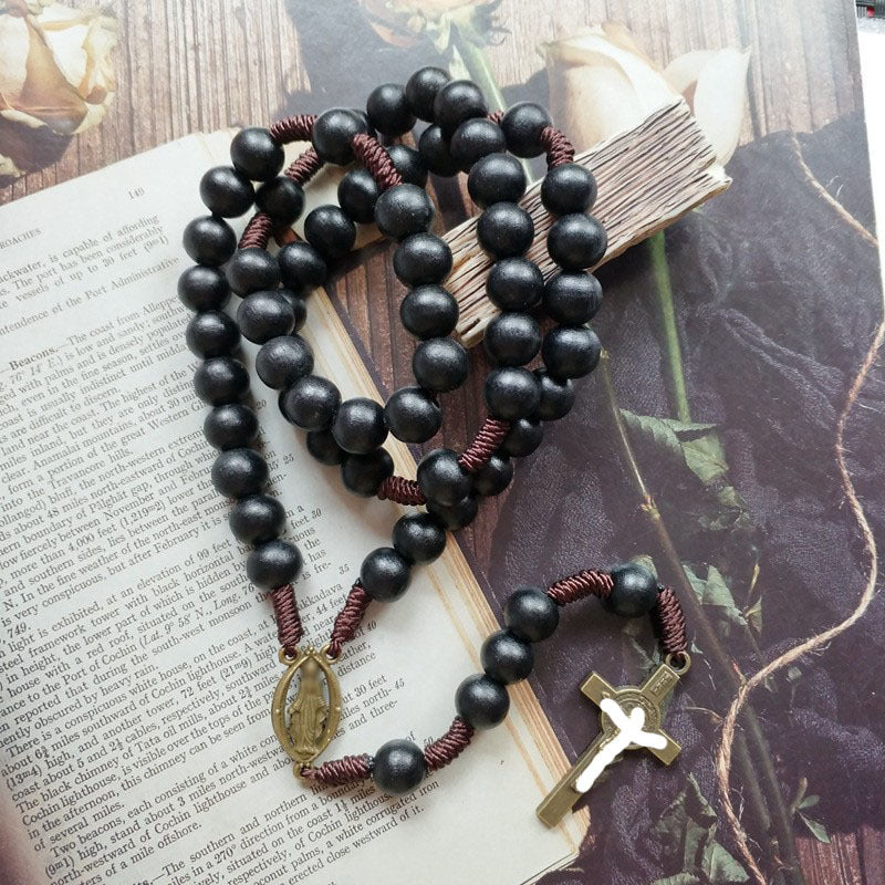 Women's & Men's Hand-woven Black Wooden Bead Beaded Trend Original Pendants