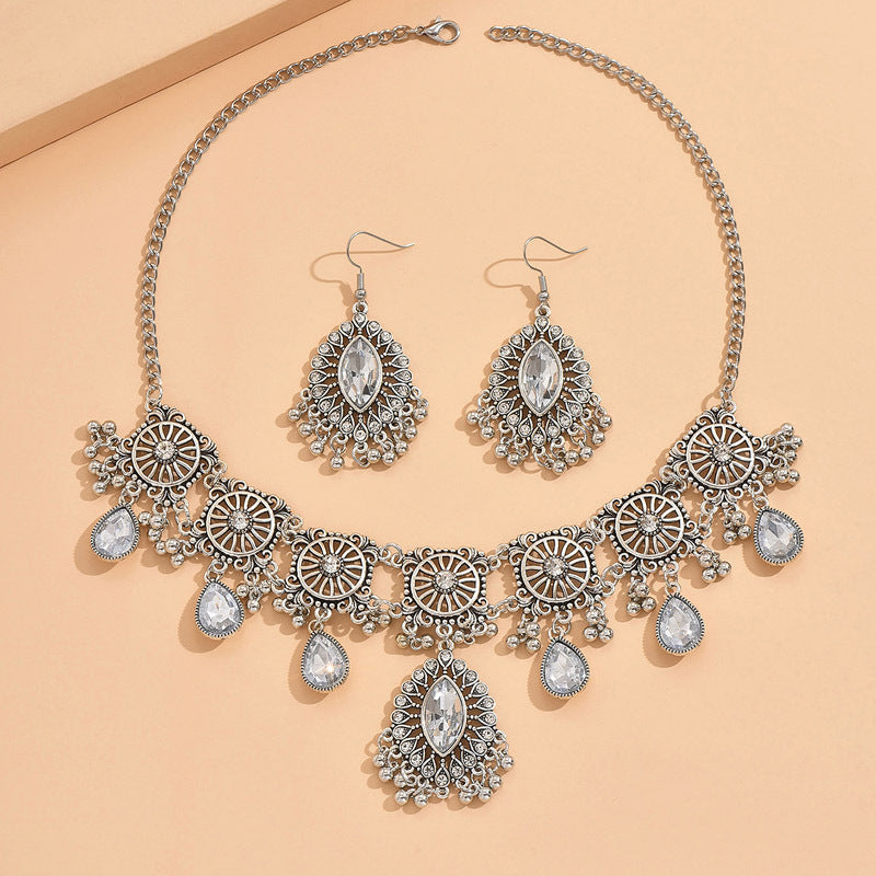 Indian Ethnic Style Vintage Gemstone Beads 2 Necklaces
