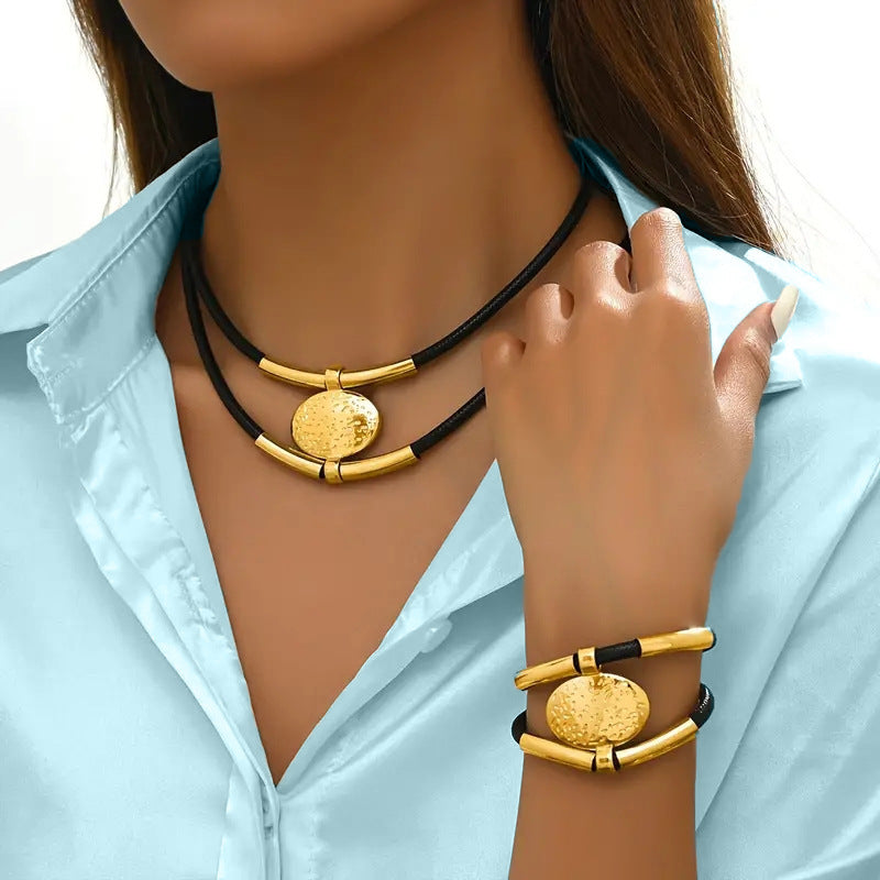 Trendy Pretty Stylish Elegant Retro Suit Jewelry Set