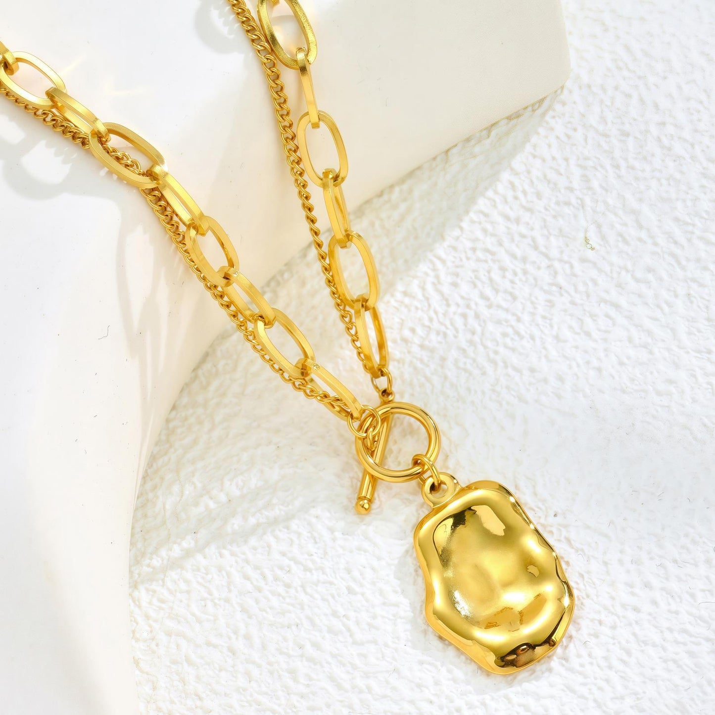 Personality Titanium Steel Long Sweater Chain Necklace