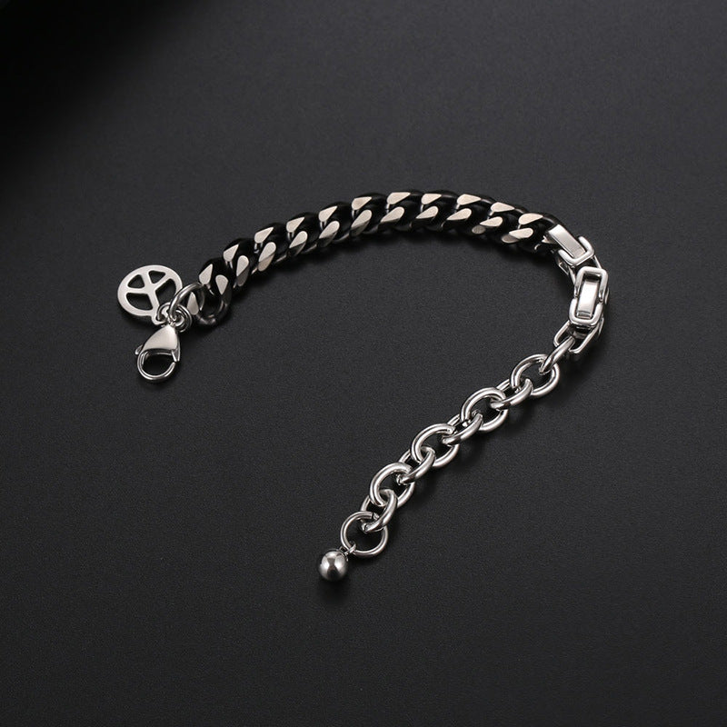 Men's Chain Titanium Steel Personality Stitching Hip Hop Bracelets