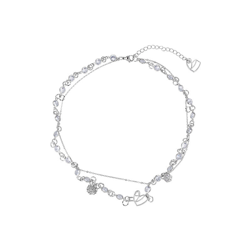 Love Female Design Sense Niche Bag Necklace