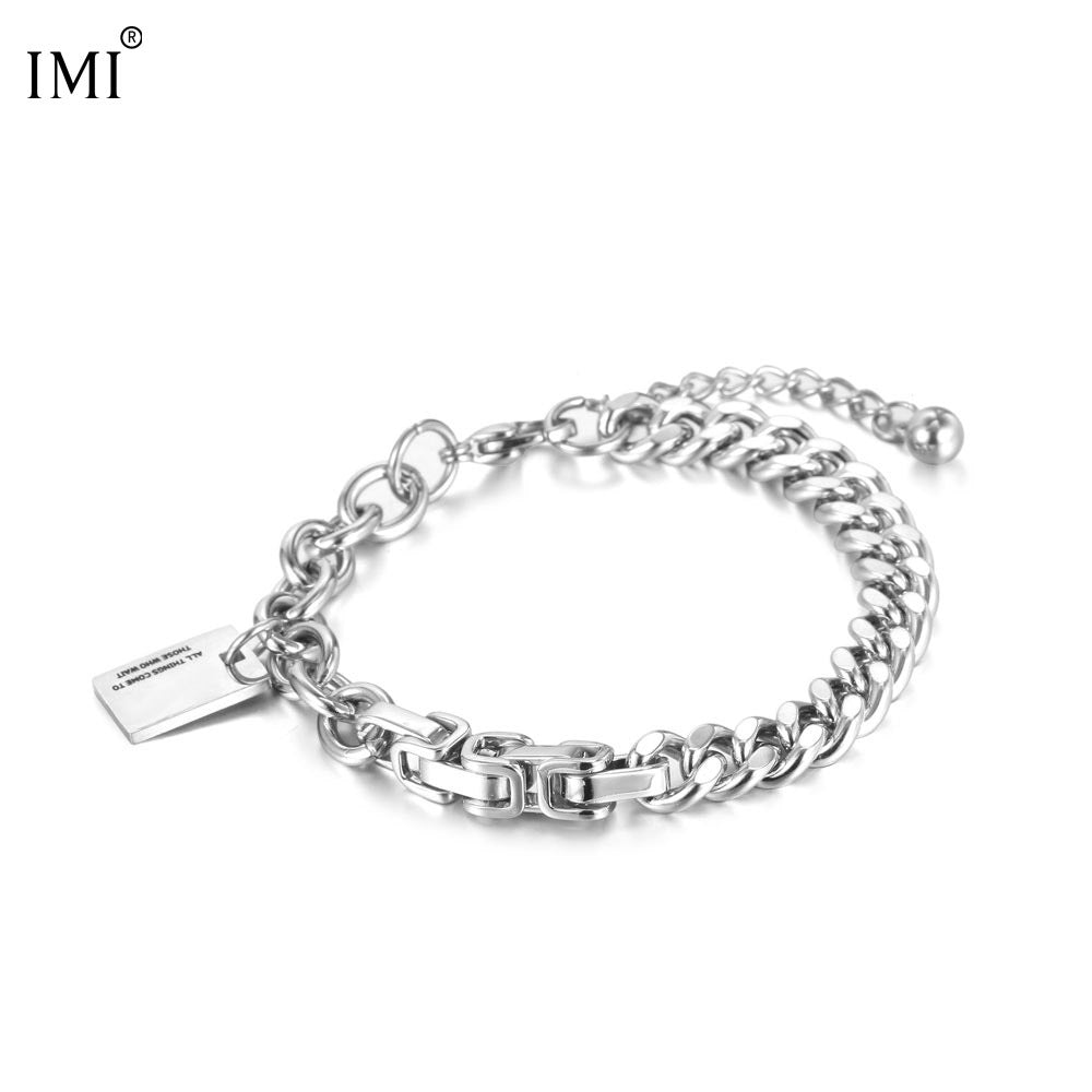 Men's Steel Trendy Couple Accessories Hand Jewelry Bracelets