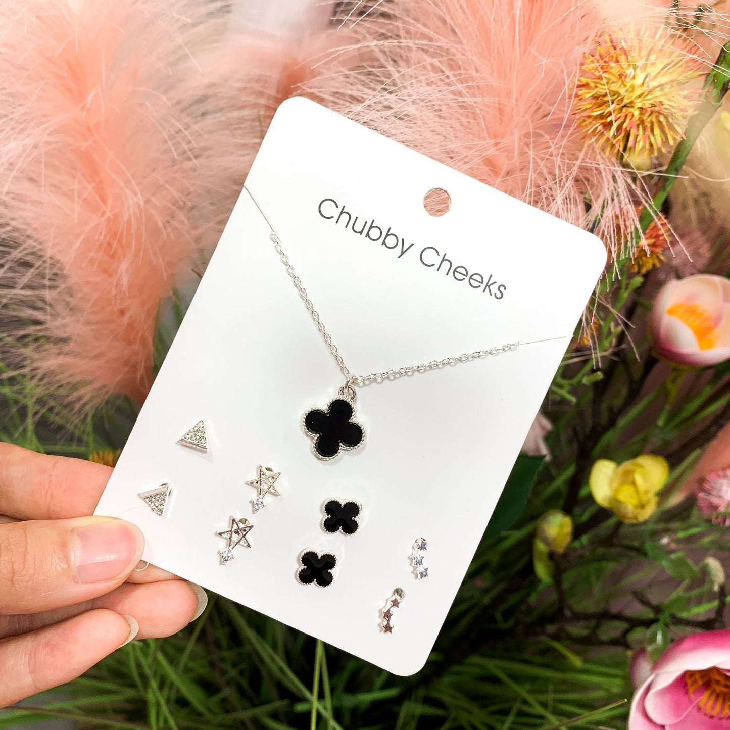 Women's Earings Pairs Simple Sweet Combination Weekly Jewelry Set