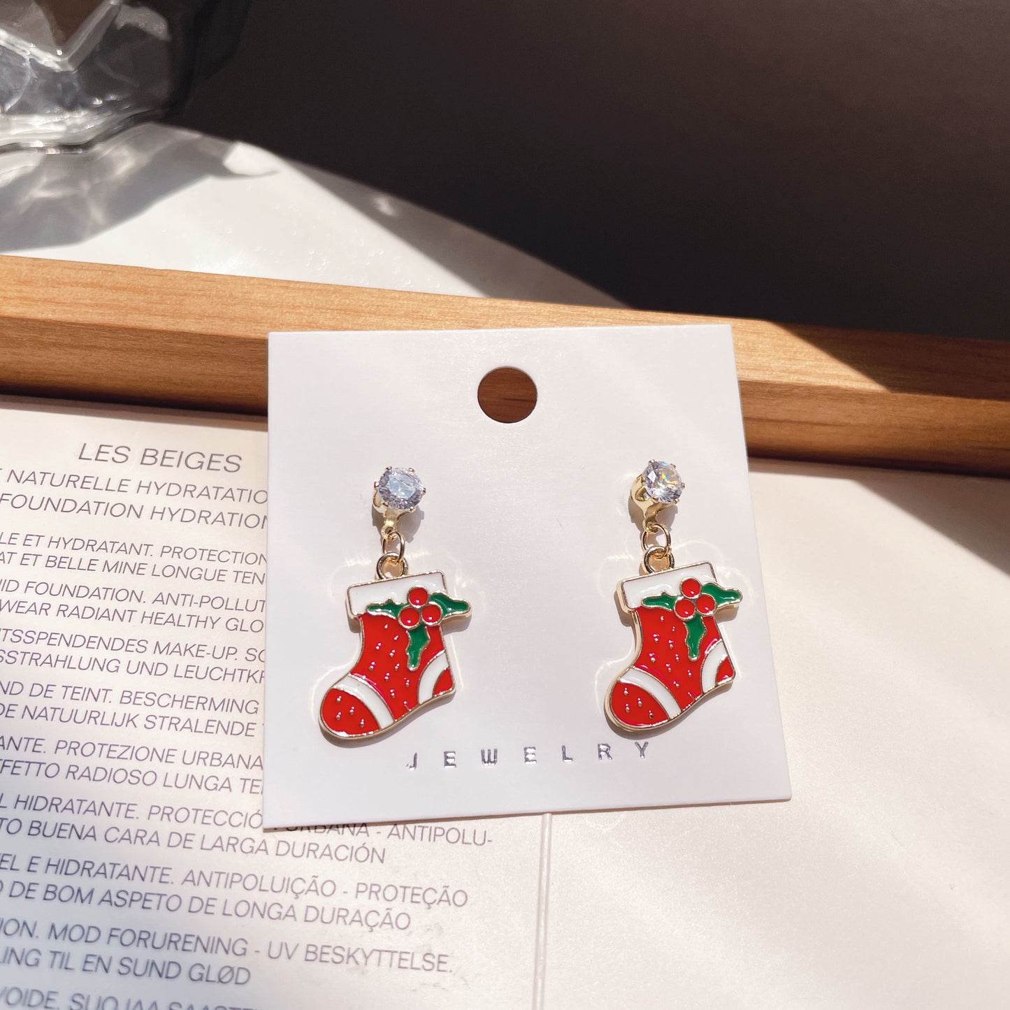 Christmas Cartoon Cute Santa Elk Sier Rings