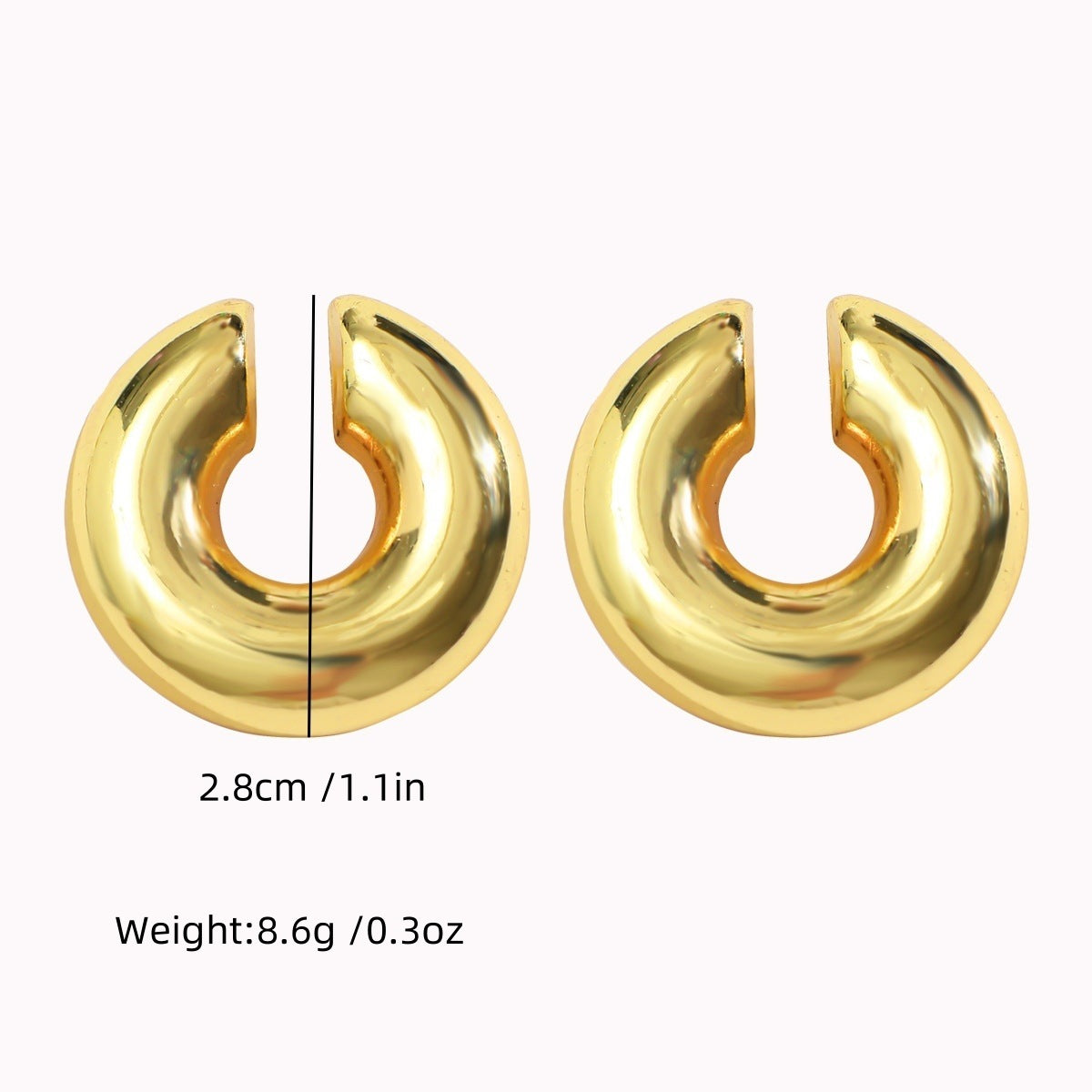 Acrylic Candy Color Matte Simple Design Ear Clip