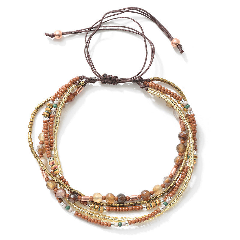 Women's Style Bead Handmade Braided Holiday Versatility For Traveling Ethnic Bracelets