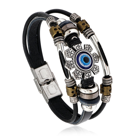 Herren-Augen-Legierungszubehör, Edelstahl-Schnalle, Teufelsauge-Armbänder