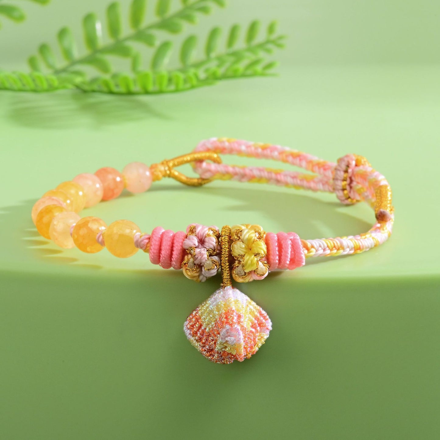 Festival Colorful Rope Perfect Peach Blossom Knot Bracelets