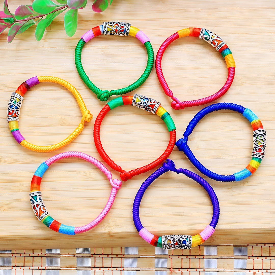 Colorful Wire Carrying Strap Adult Perfume Bag Dragon Boat Festival Bracelets