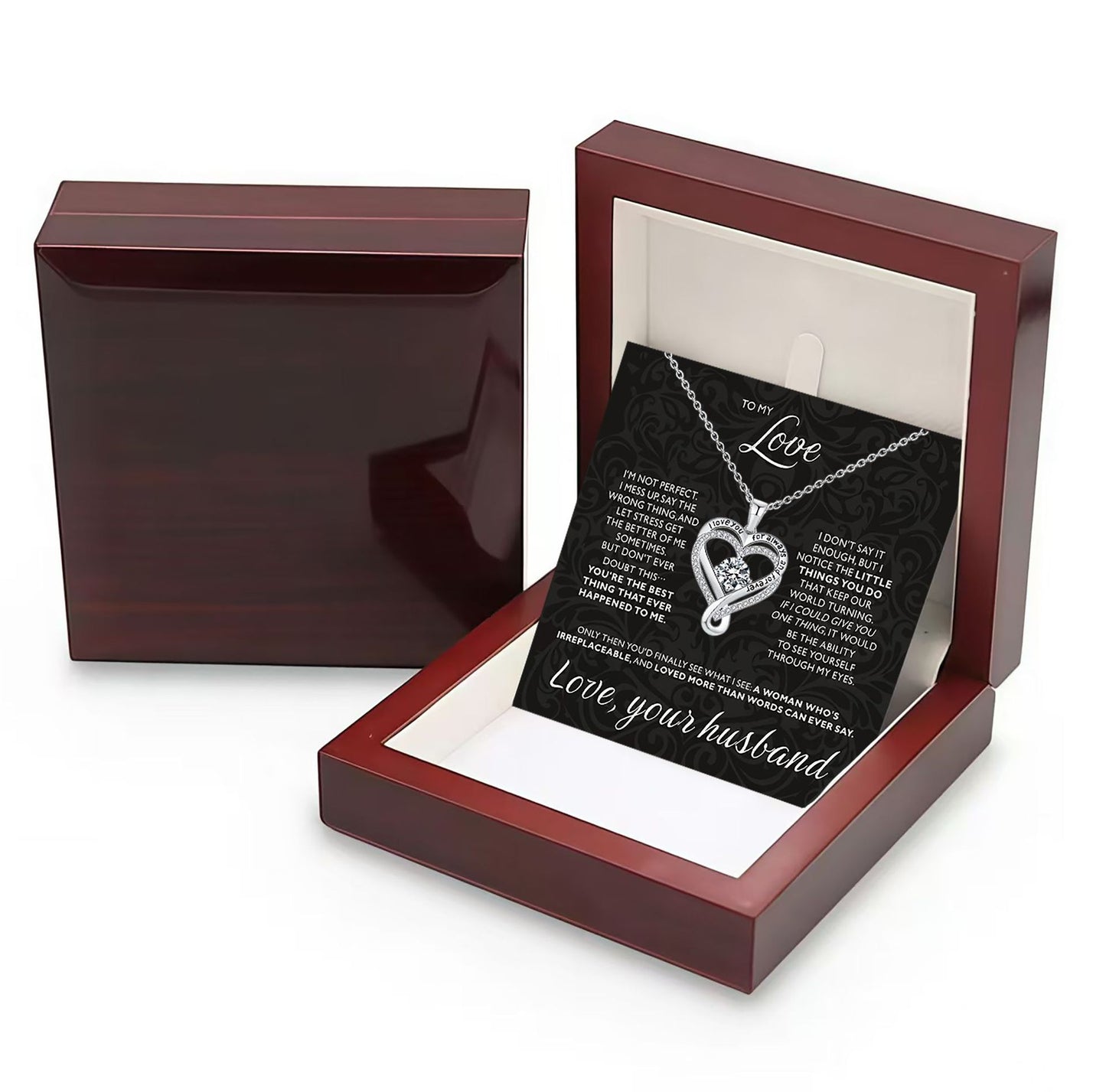 Eternal Double Layers Loving Heart Female Superior Necklace