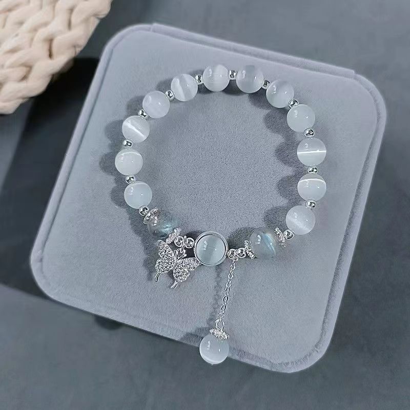 Bracelets en pierre de lune naturelle exquise pour femmes, perles pour un beau Design