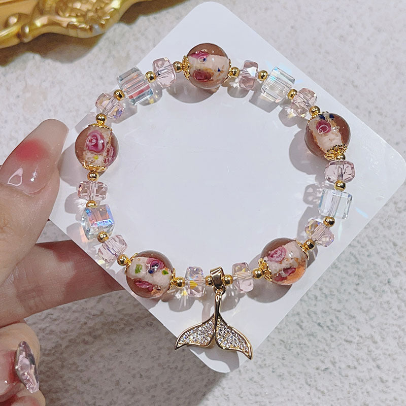 Luminous Glazed Female Super Shiny Crystal Micro Inlaid Bracelets