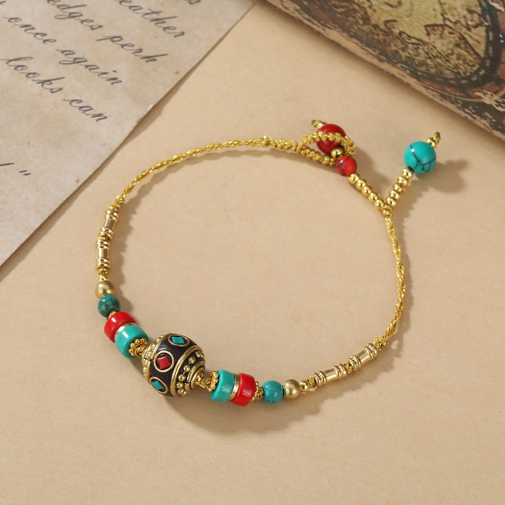 Women's Nepal Tibetan Vintage Exotic Ethnic Style Design Chinese Bracelets