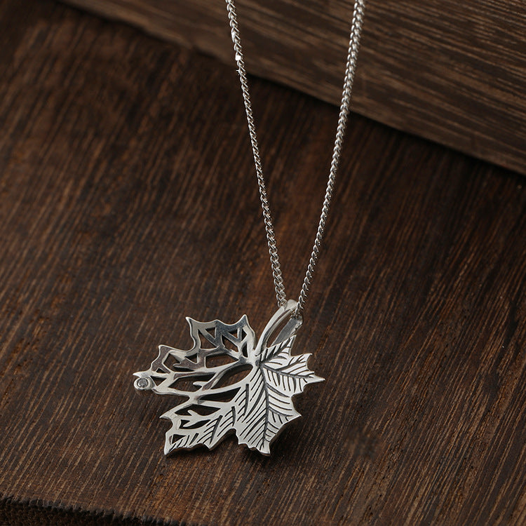 Women's & Men's & Maple Leaf Trendy Unique High Street Ornament Necklaces