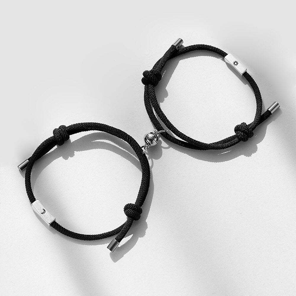 Paar Armbänder aus Seil, Sonne und Mond