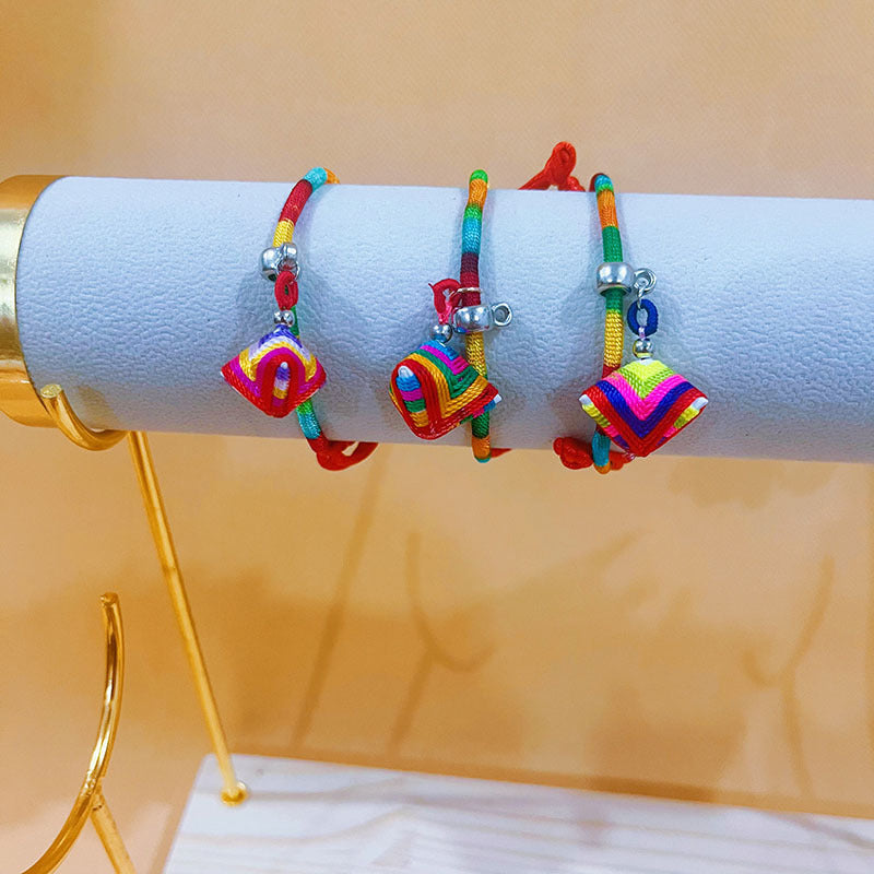 Dragon Boat Festival Colorful Rope Ethnic Style Hand-woven Adult Small Bracelets