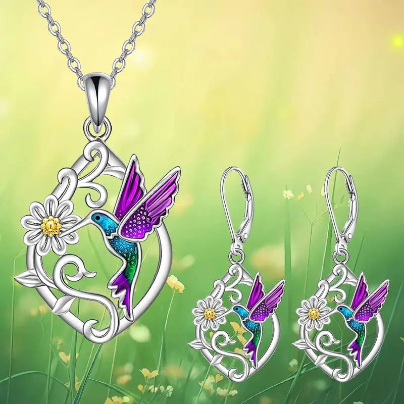 Dust Extract Exquisite Love Dolphin Bee Sunflower Fashion Jewelry Set