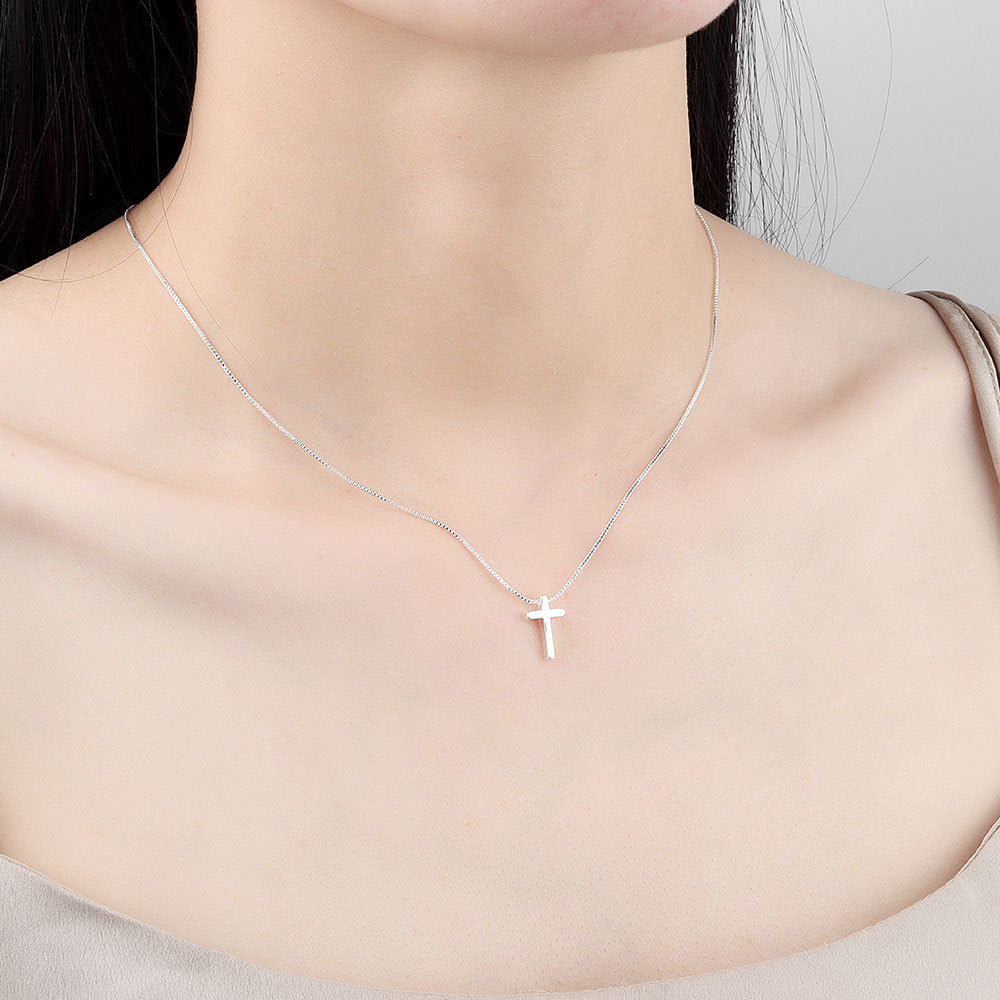 Women's Simple Light Cross Style Korean Elegant Mini Clavicle Chain Fashion Necklace