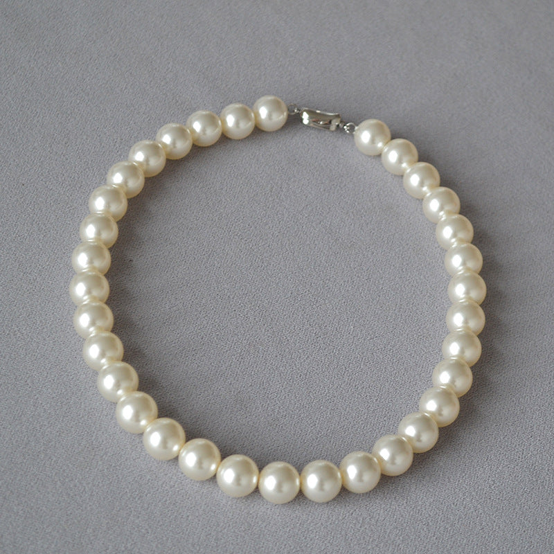 Women's White Pearl High-grade Exaggerated Temperamental Personalized Necklaces