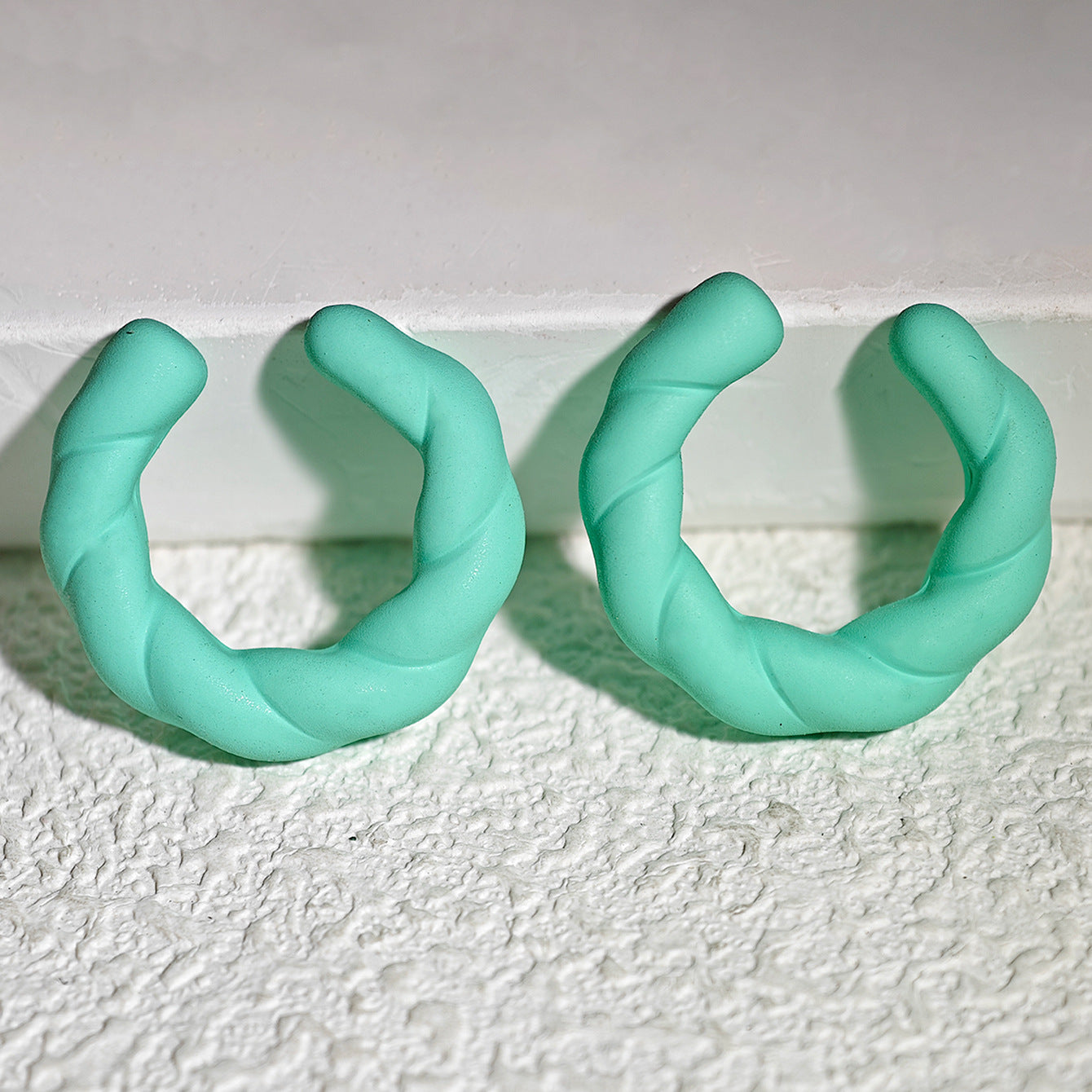 Acrylic Candy Color Matte Simple Design Ear Clip