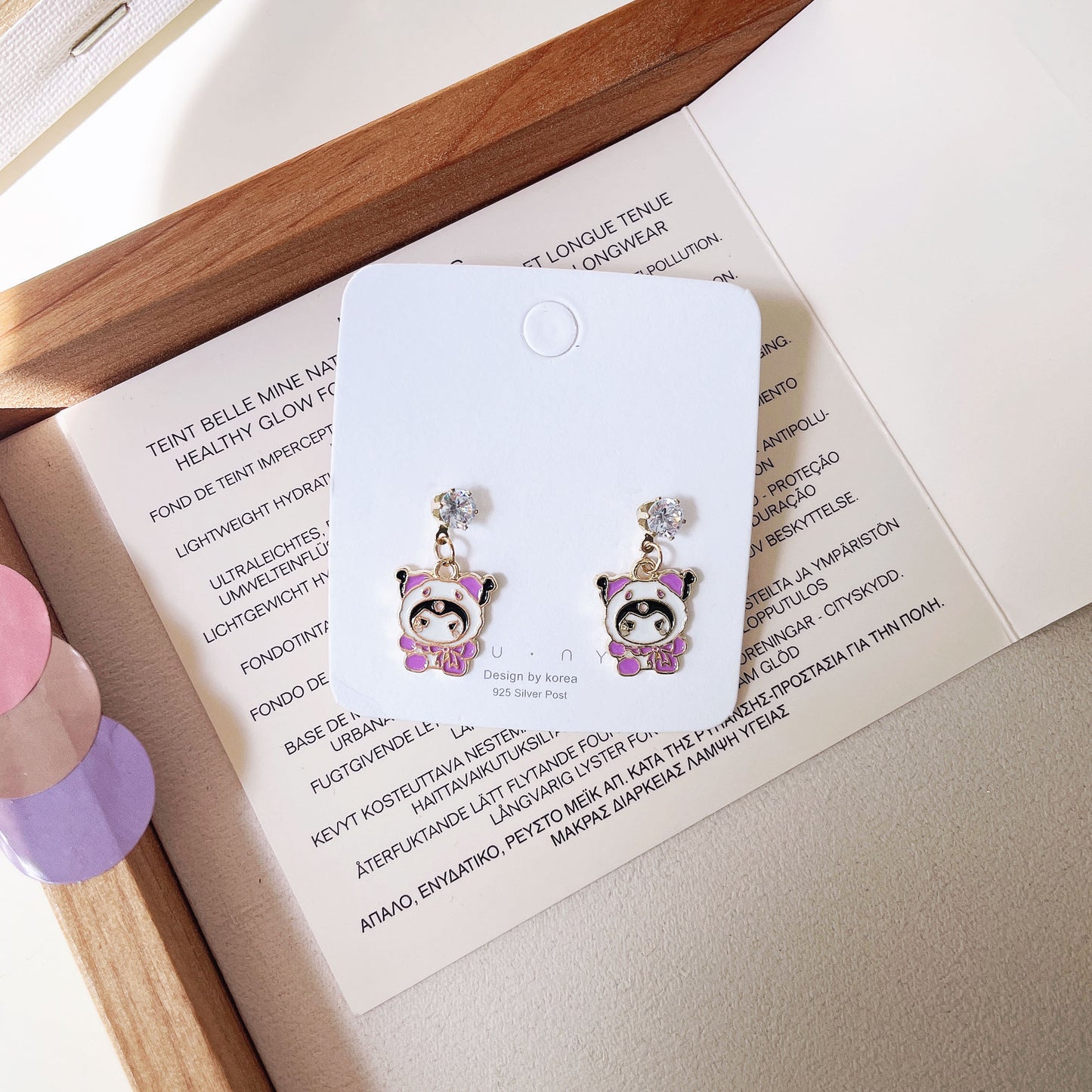 Cartoon Cute Hello Kitty Clow Melody Earrings