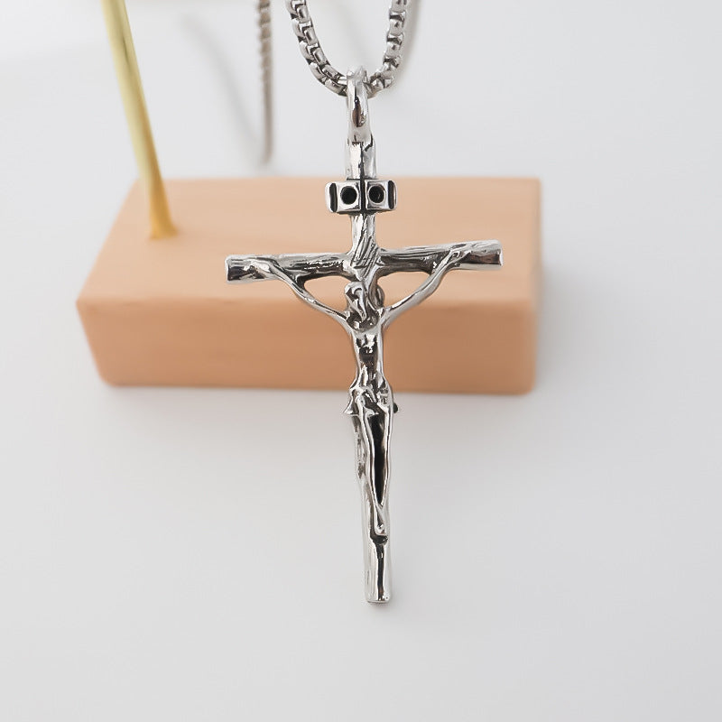 Stainless Steel Fashion Creative Cross Pendant Necklaces