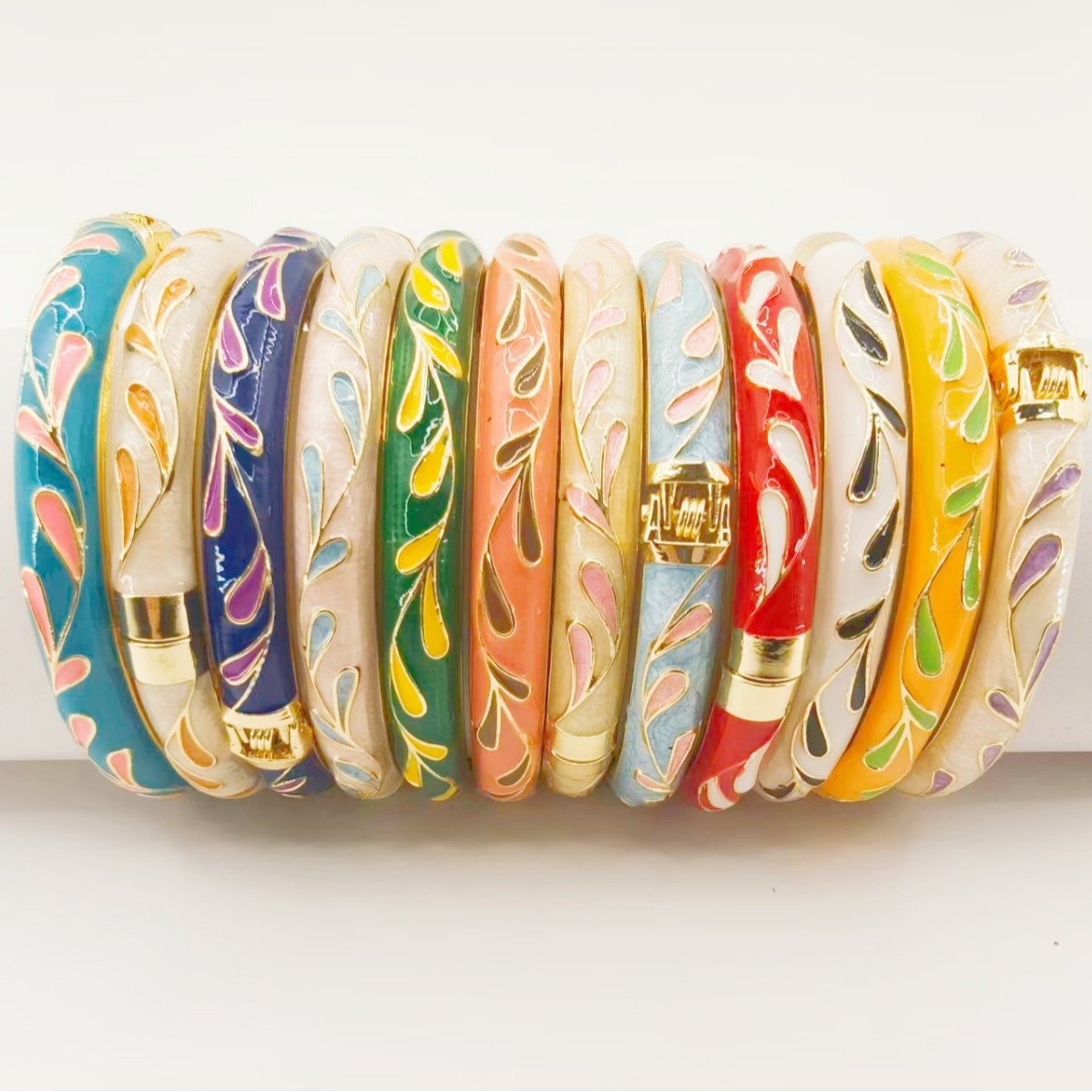 Court Cloisonne Enamel Boutique Light Luxury High-grade Design Bracelet