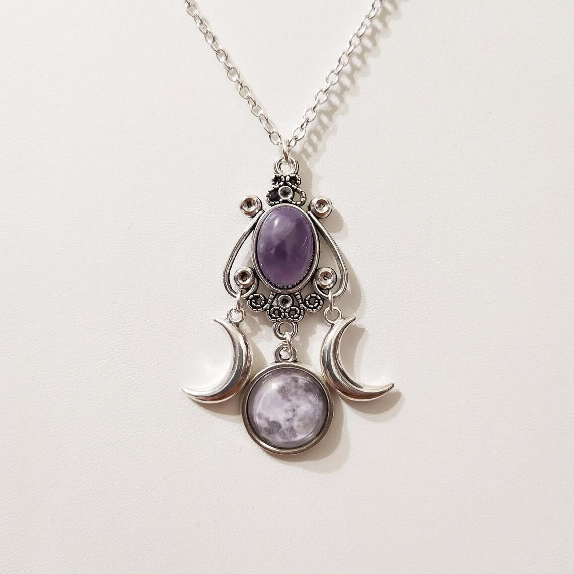 Goddess Amethyst Jewelry Retro Creative Personality Necklaces