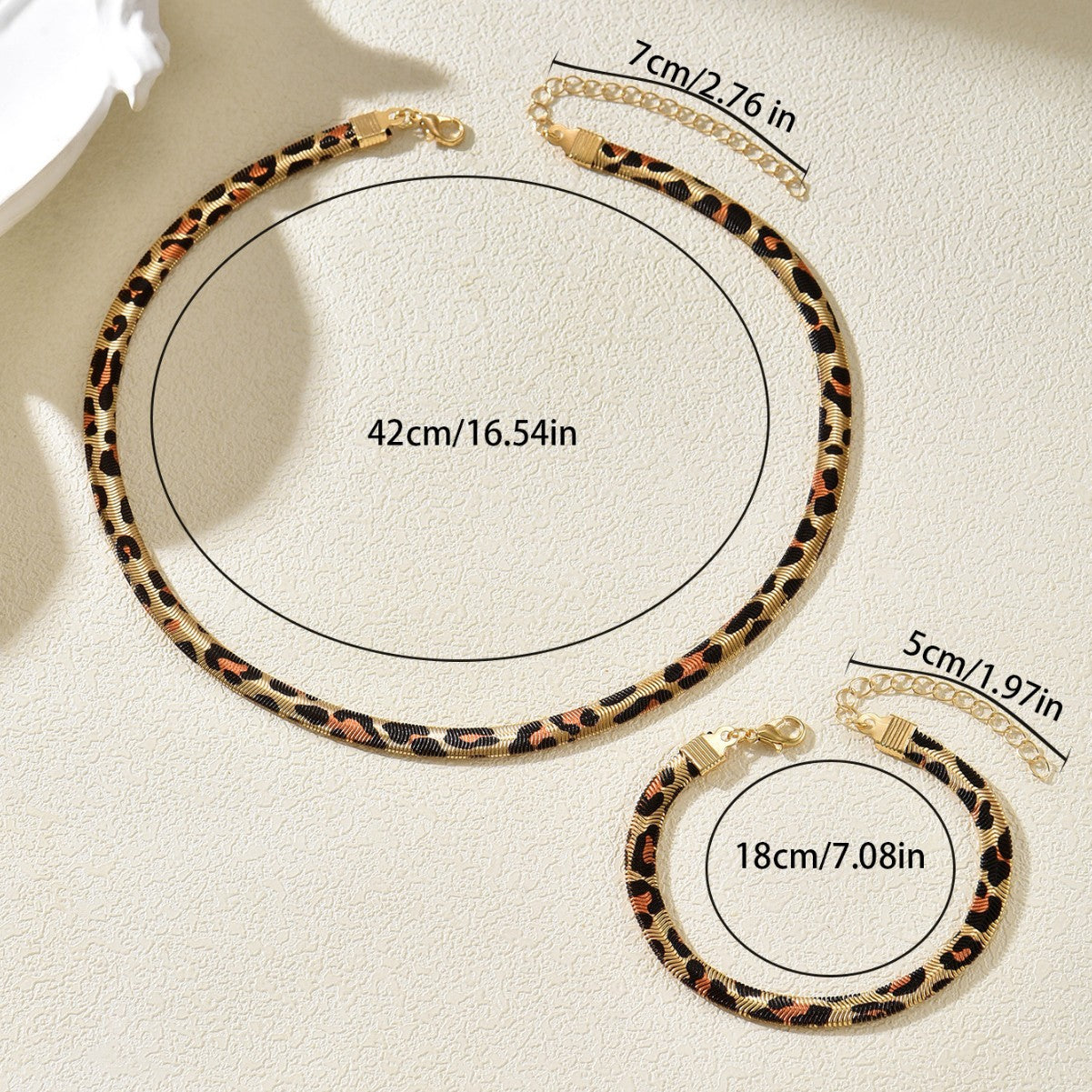 Leopard Design Snake Bones Chain Niche Versatile High Necklaces