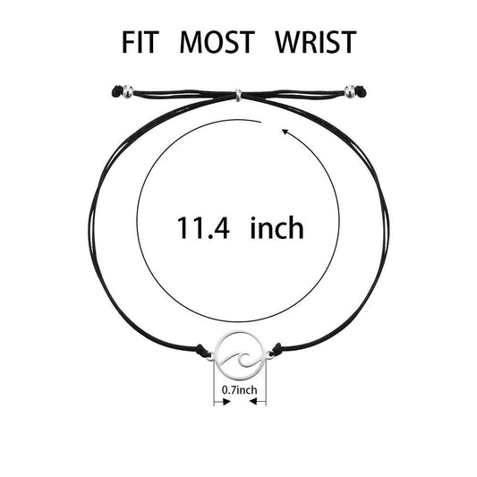 Geflochtene Armbänder aus Edelstahl mit Hohlhaken und Handschlaufe