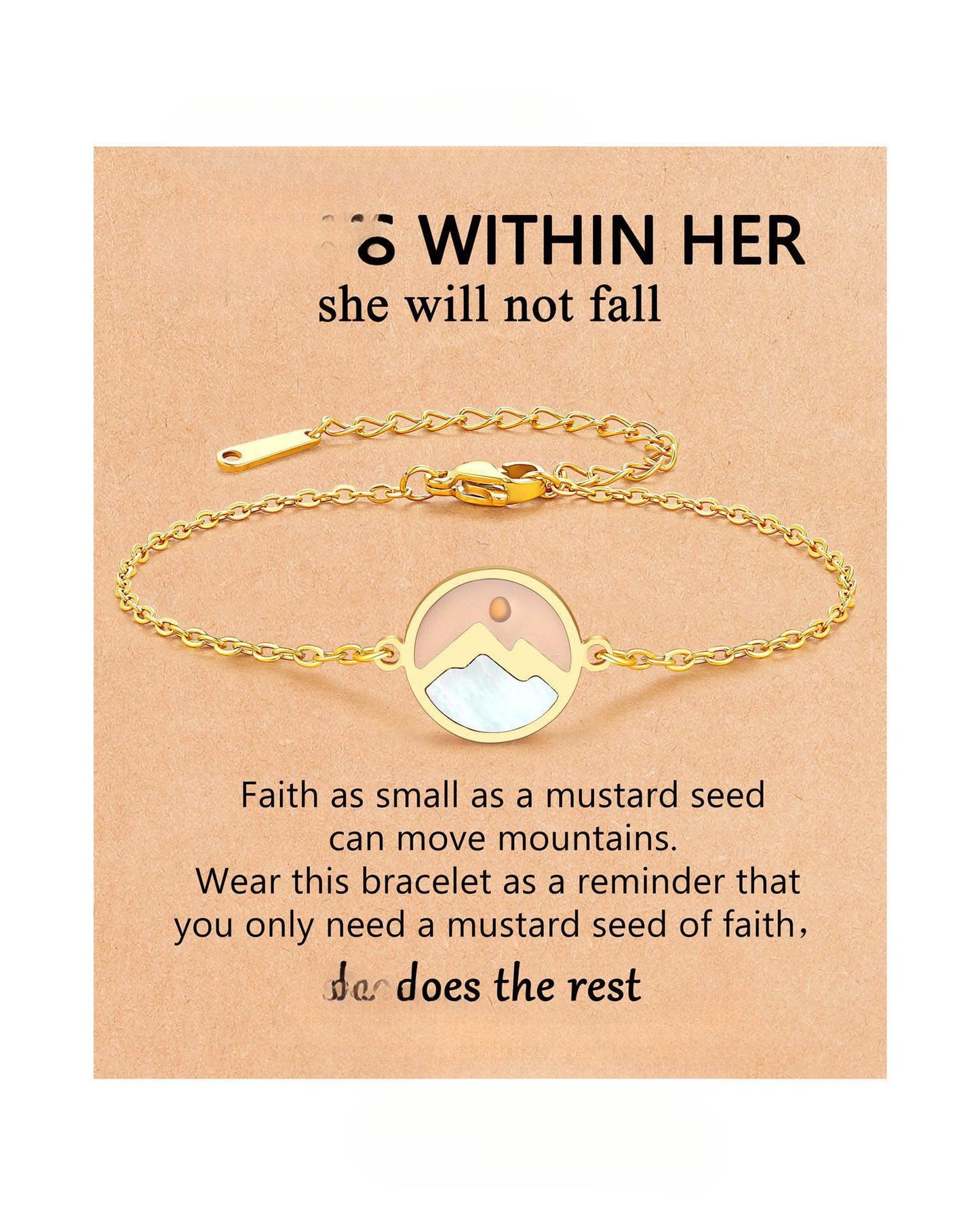 Women's & Men's Gold Vegetable Seed Stainless Steel Gold-plated Easter Gift Bracelet