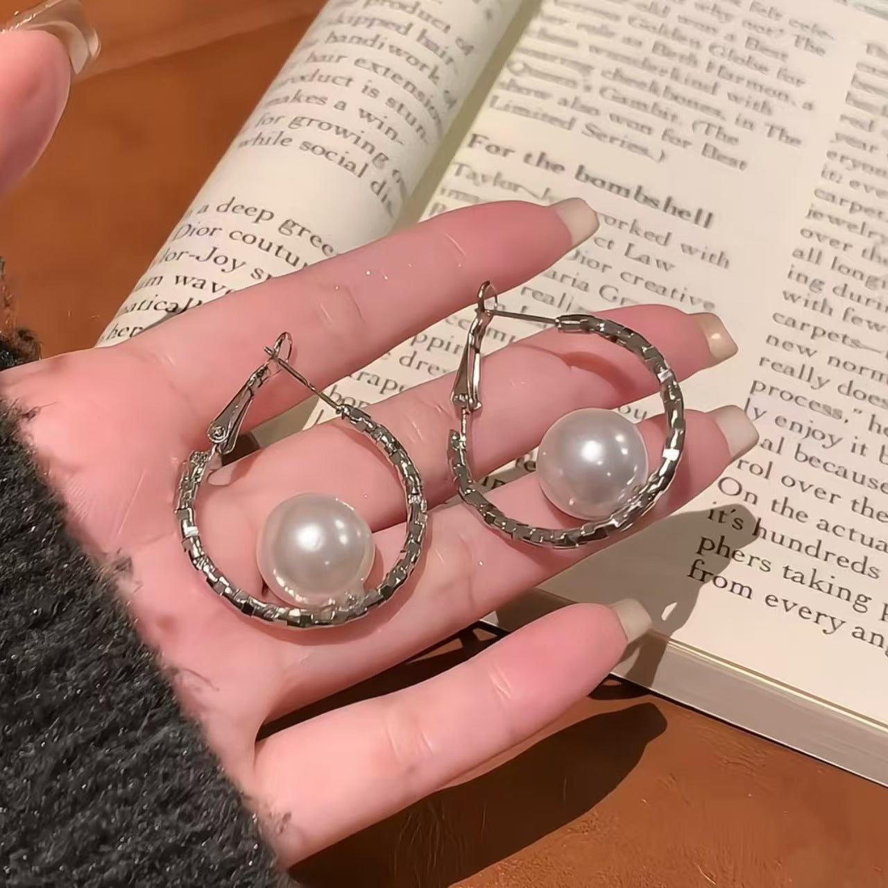 Geometry Round Fashion Minimalism Temperamental Minority Advanced Sense Earrings