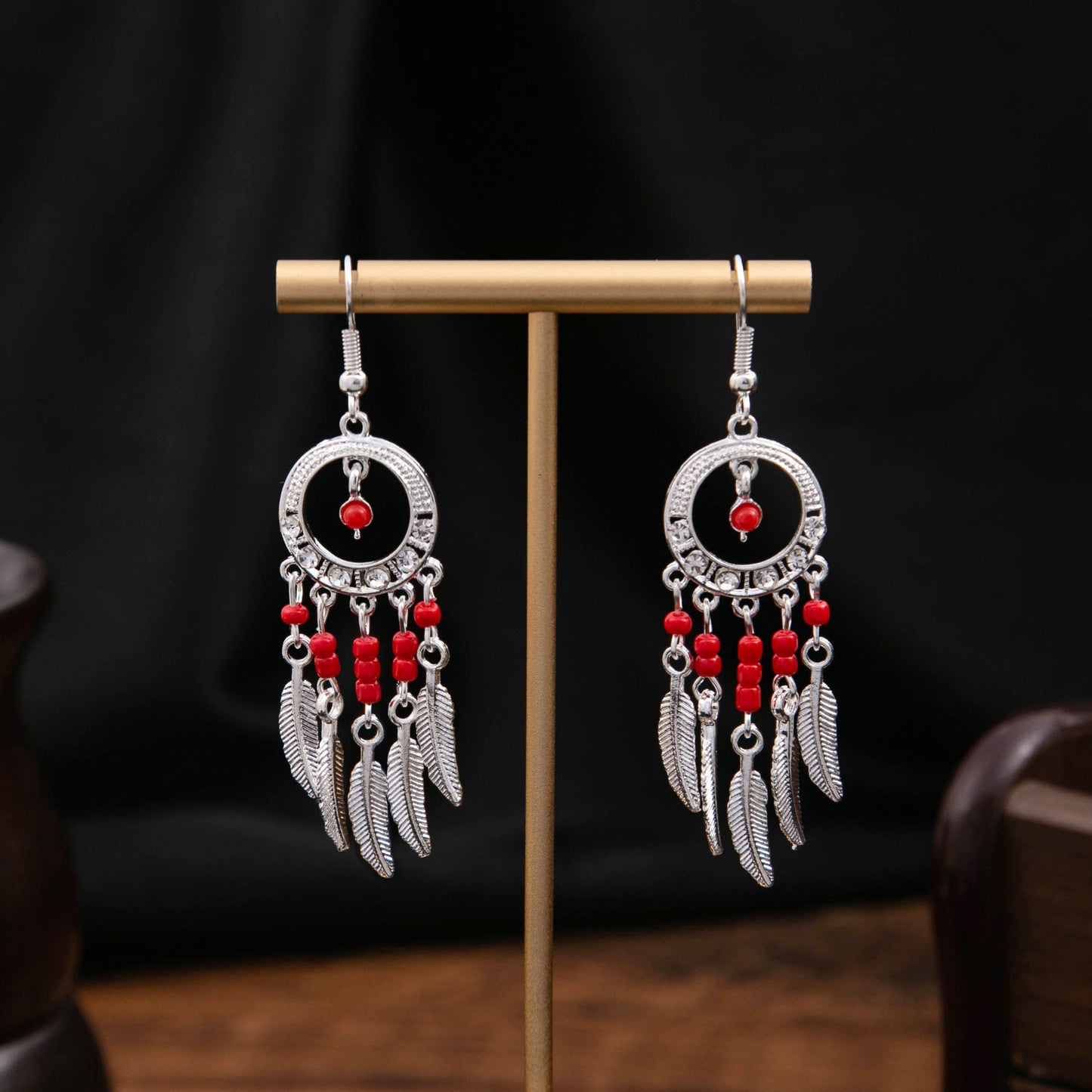 Bohemian Ethnic Style Ear Long Tassel Metal Fashion Earrings