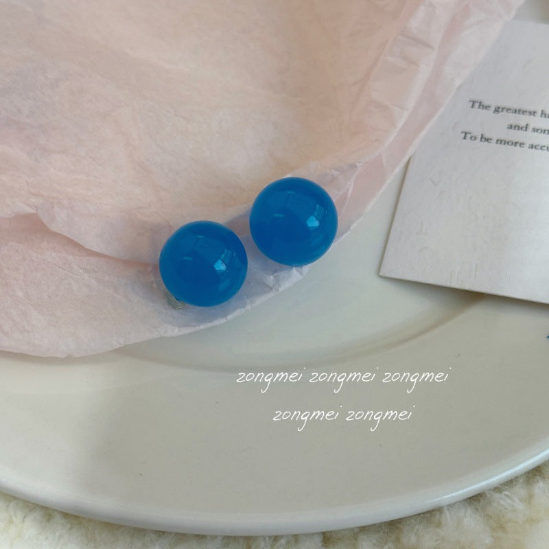 Small Size Round Beads Special Interest Simple Ear Clip