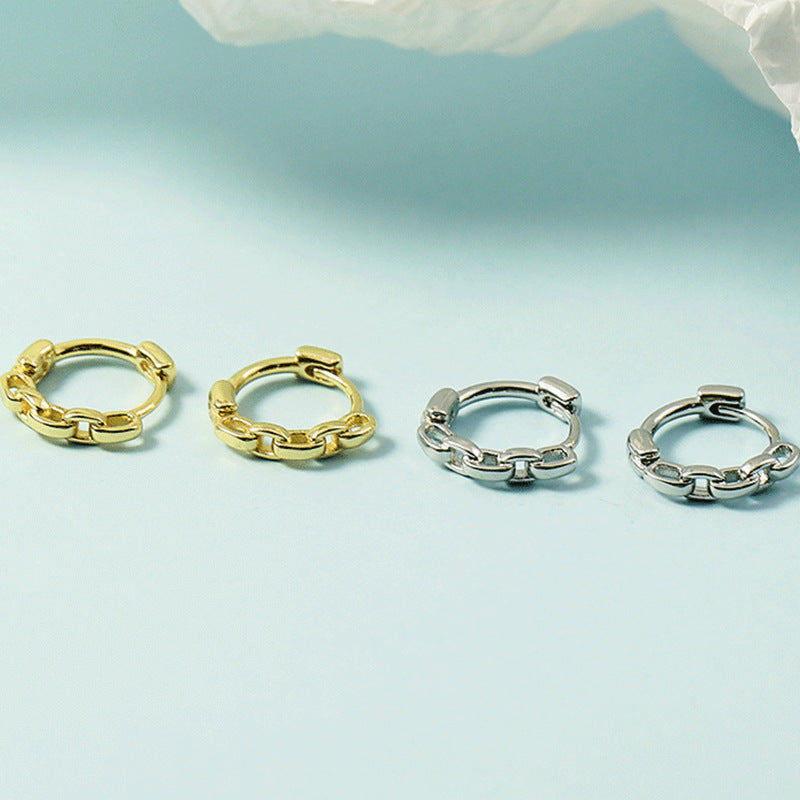 Women's Chain Clip High-grade Simple Circle Niche Design Ear Buckle