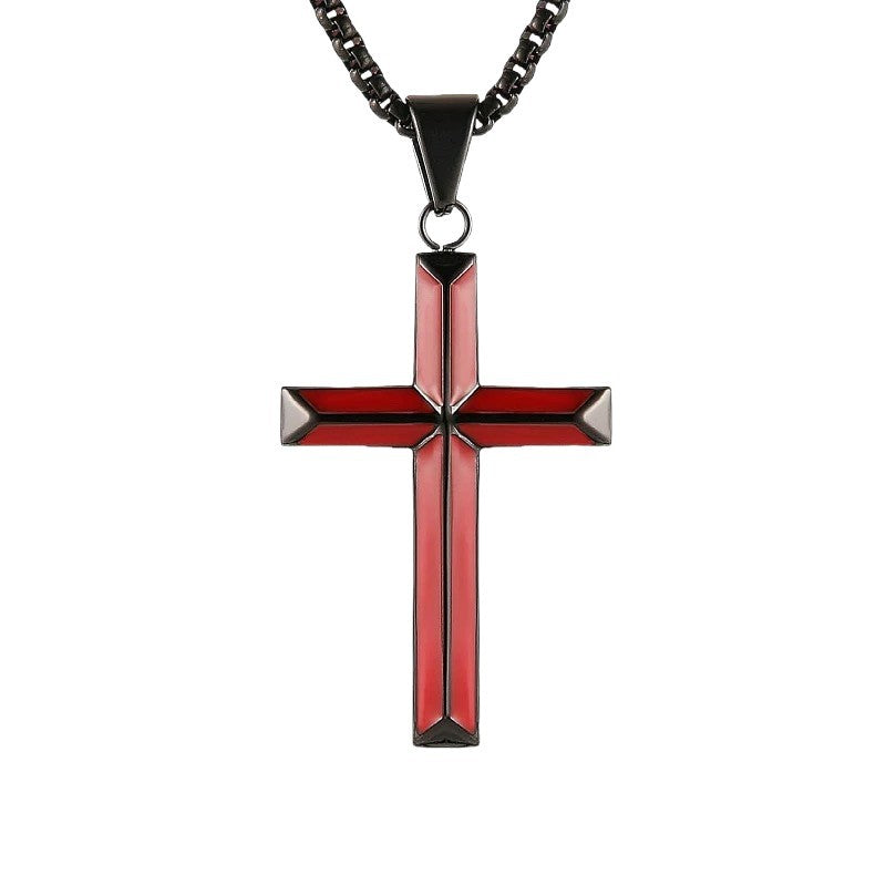 Women's & Men's Simple Cold Two-color Cross Punk Hip Hop Pendants