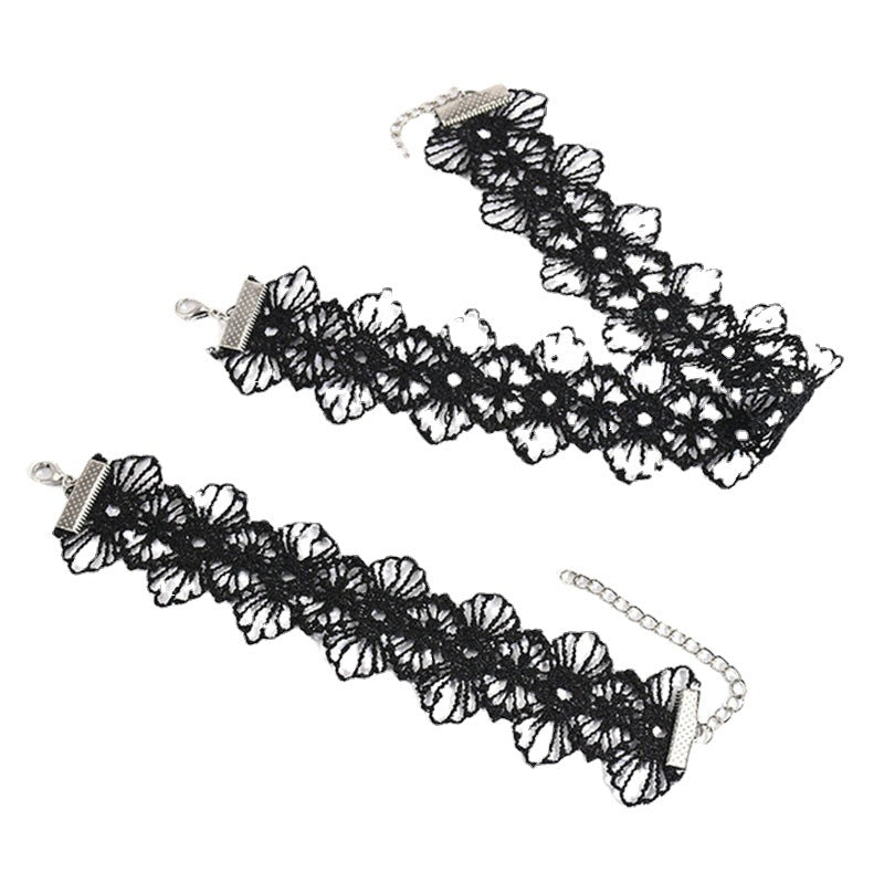 Wind Black Lace Female Temperament Sexy Necklaces