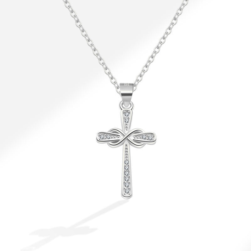 Women's Simple Light Cross Style Korean Elegant Mini Clavicle Chain Fashion Necklace