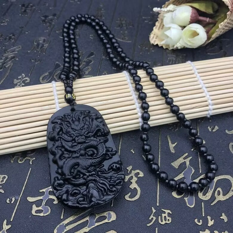 Green Jade Goddess Buddha Hand Maitreya Sweater Chain Safety Buckle Necklaces