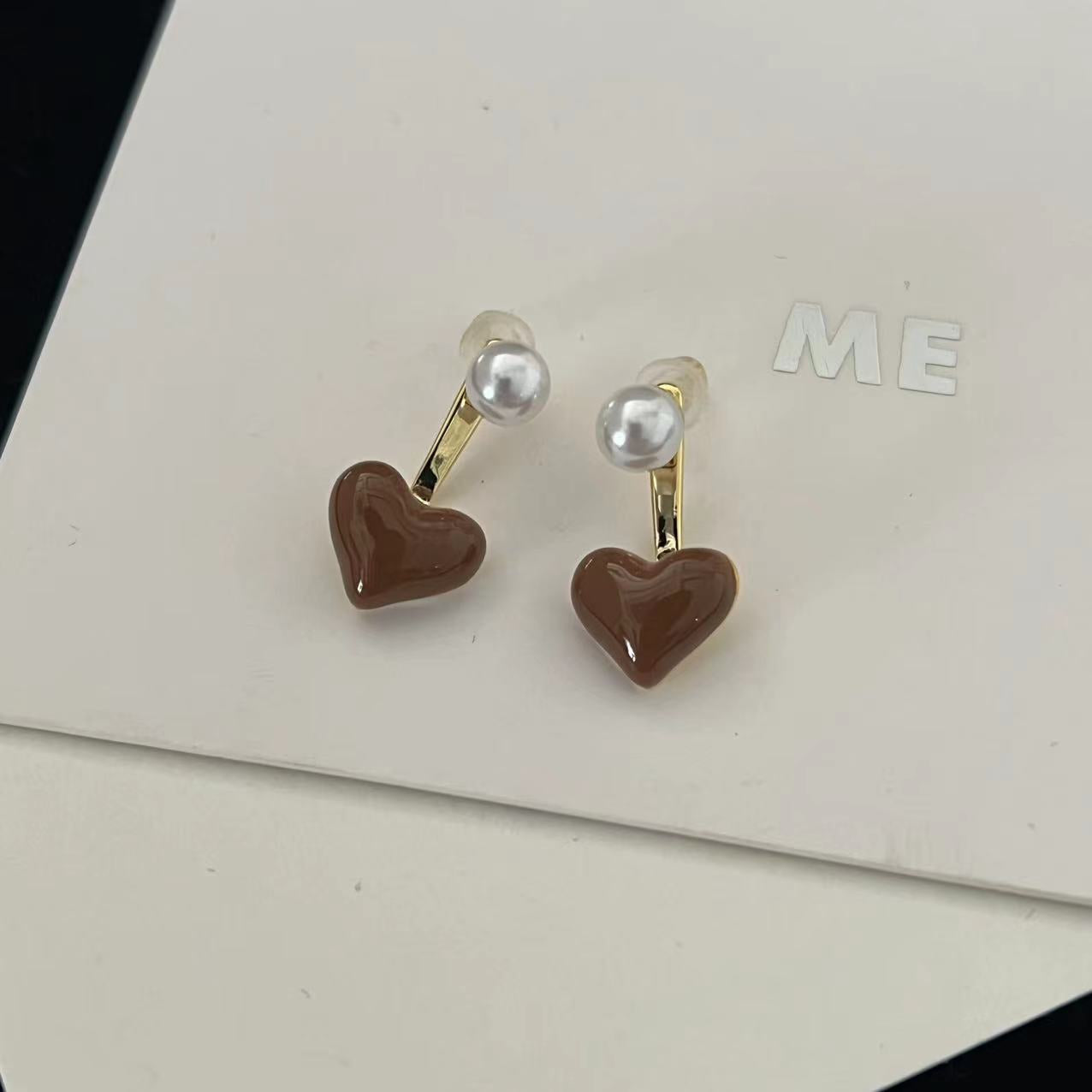 Fashion Commuter Accessories Elegant Heart-shaped Electroplated Daily Earrings