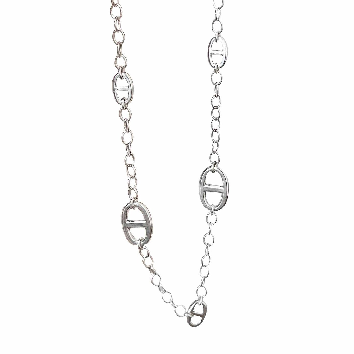 Women's Sier Sterling Pig Nose Collection Light Necklaces