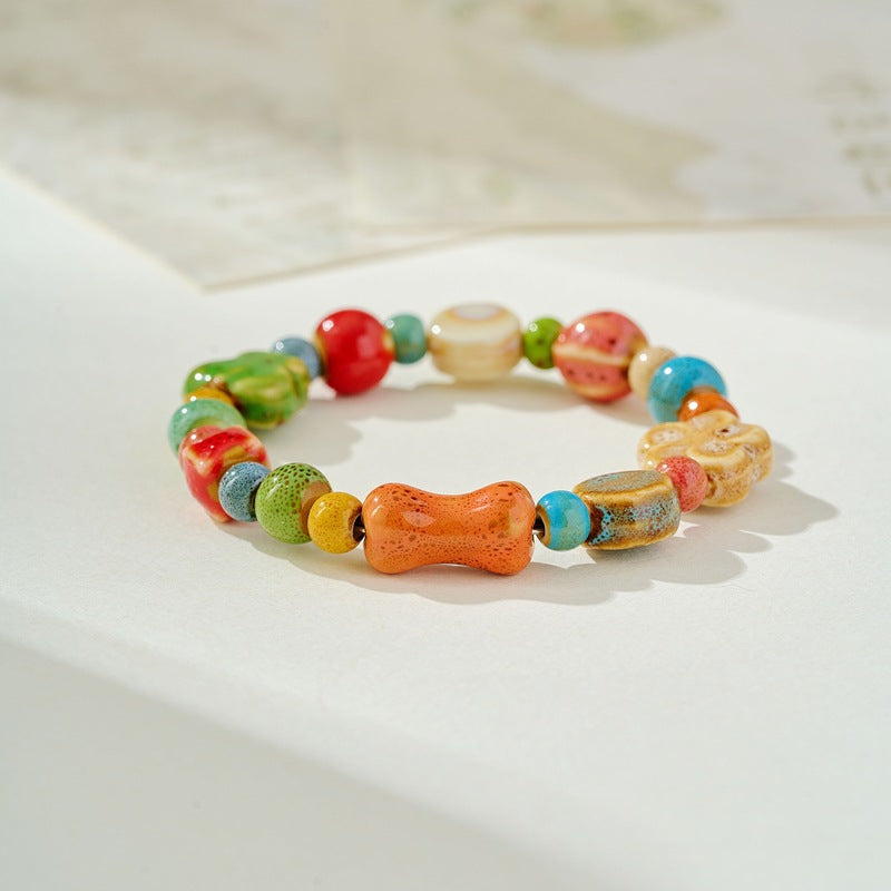 Artistic Ancient Style Bead String Fresh Bracelet