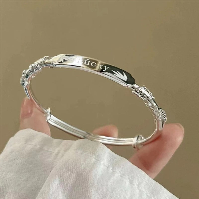 Flowers Like Brocade Lucky Female Affordable Luxury Fashion Solid Valentine's Bracelets