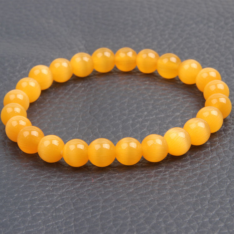 Men's Eye Round Beads Lucky Lady Fresh Simple Bracelet