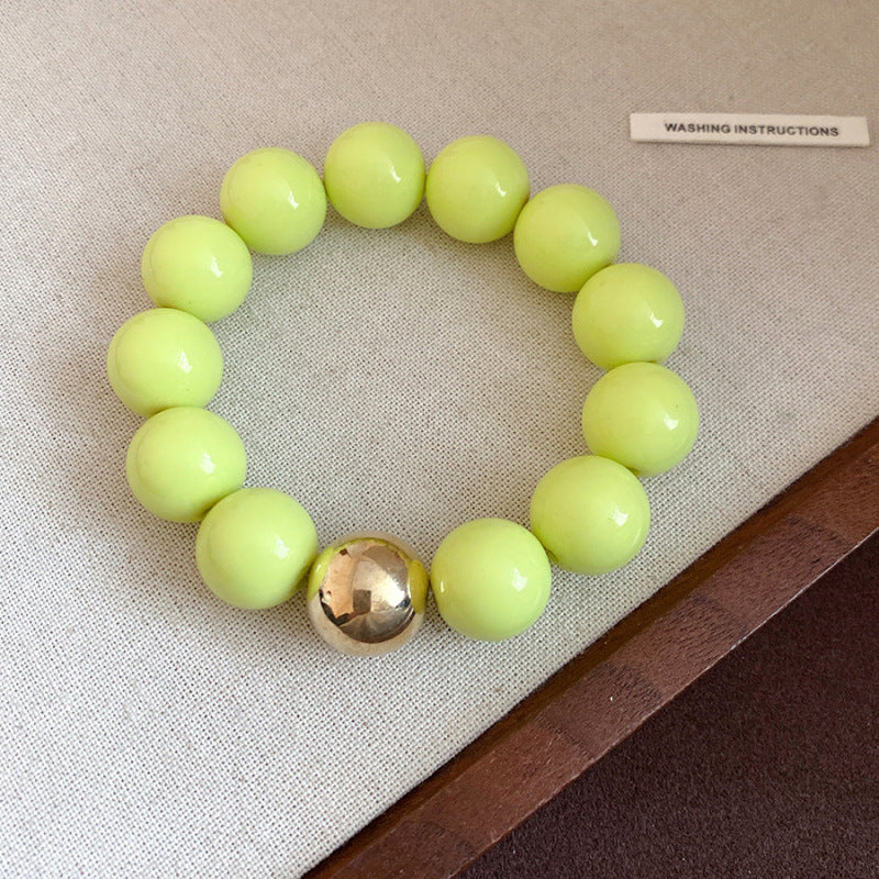 Dopamine Acrylic Beaded Sub Personality Light Luxury Bracelets