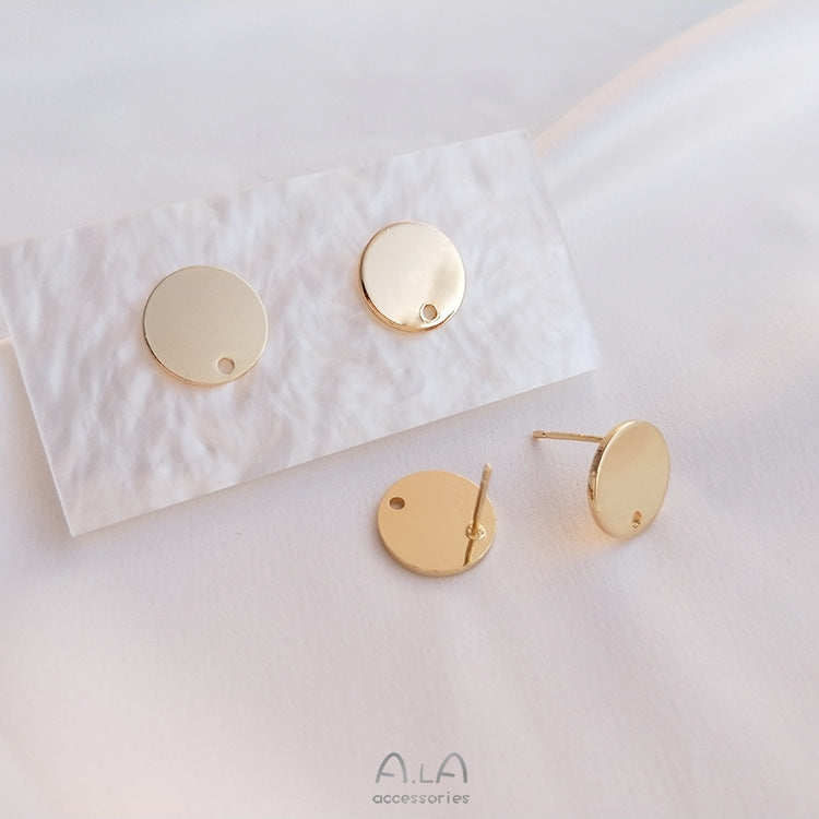 Color Protection Round Oval Handmade Ear Trendy Earrings