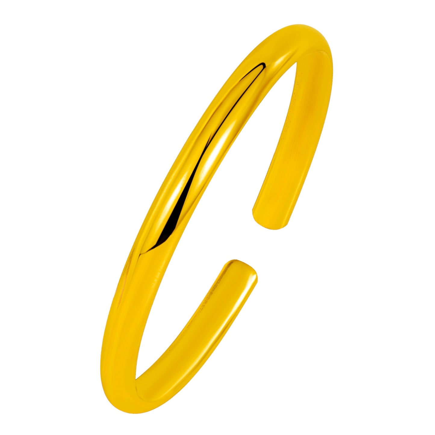 Gold-plated Open Glossy Tube Simple Gift Bracelets