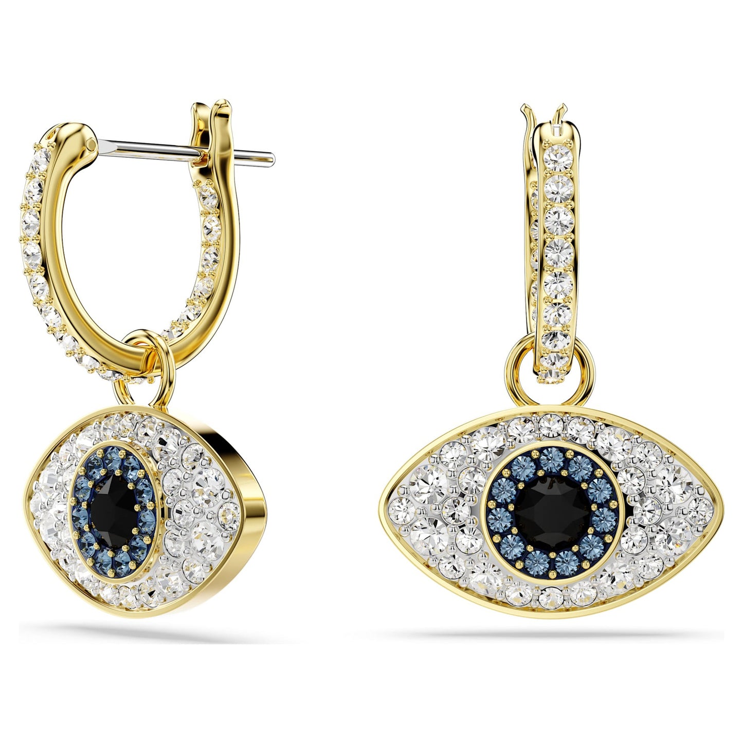 Pair Version Devil's Eye Series Tassel Elements Crystal Rings