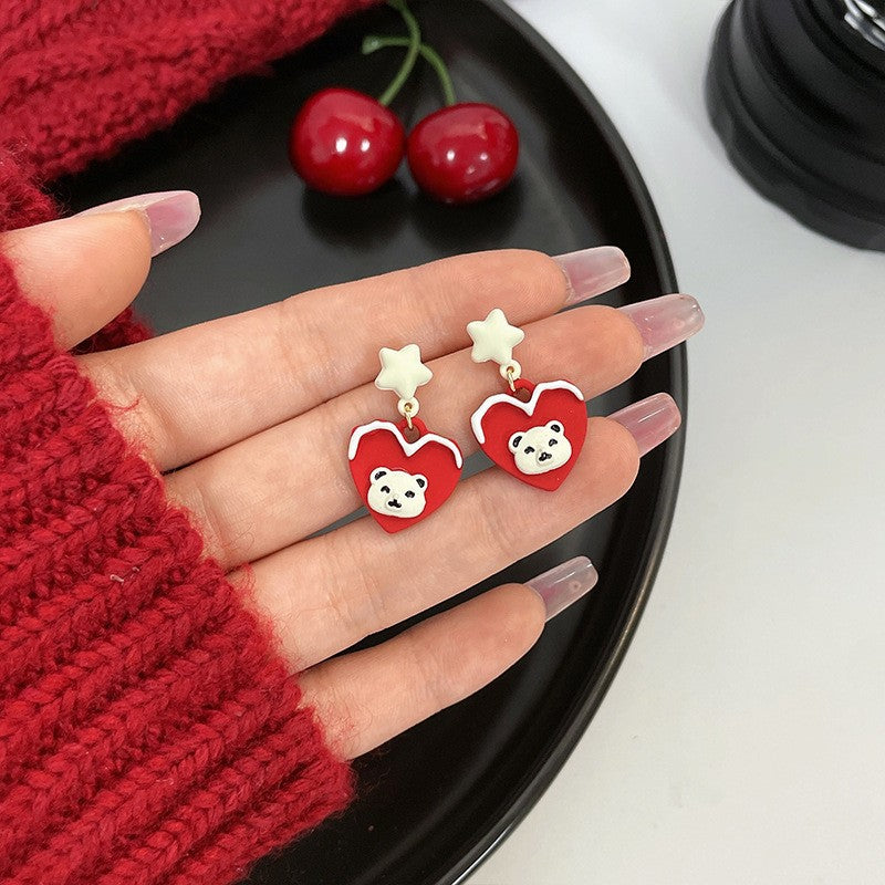 Series Cartoon Cute Holiday Design Exquisite Earrings